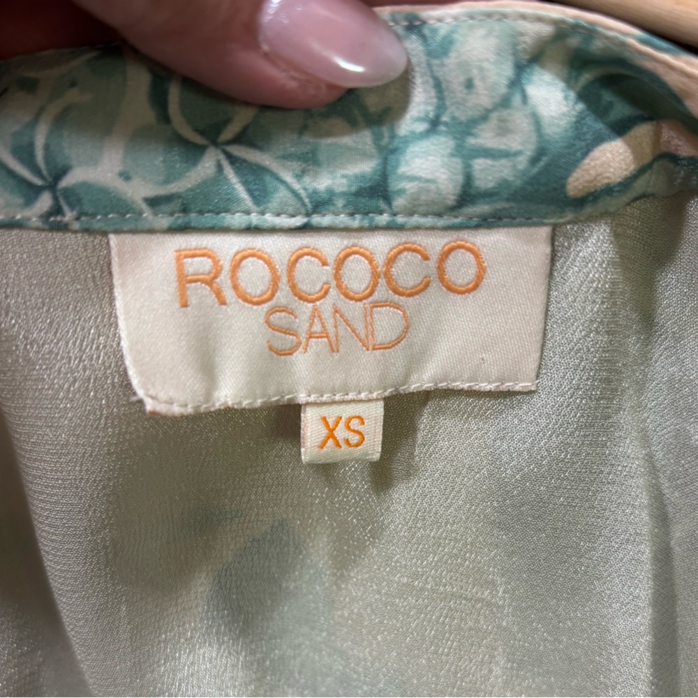 Rococo Sand Echo Leaf Silk Blouse - image 6